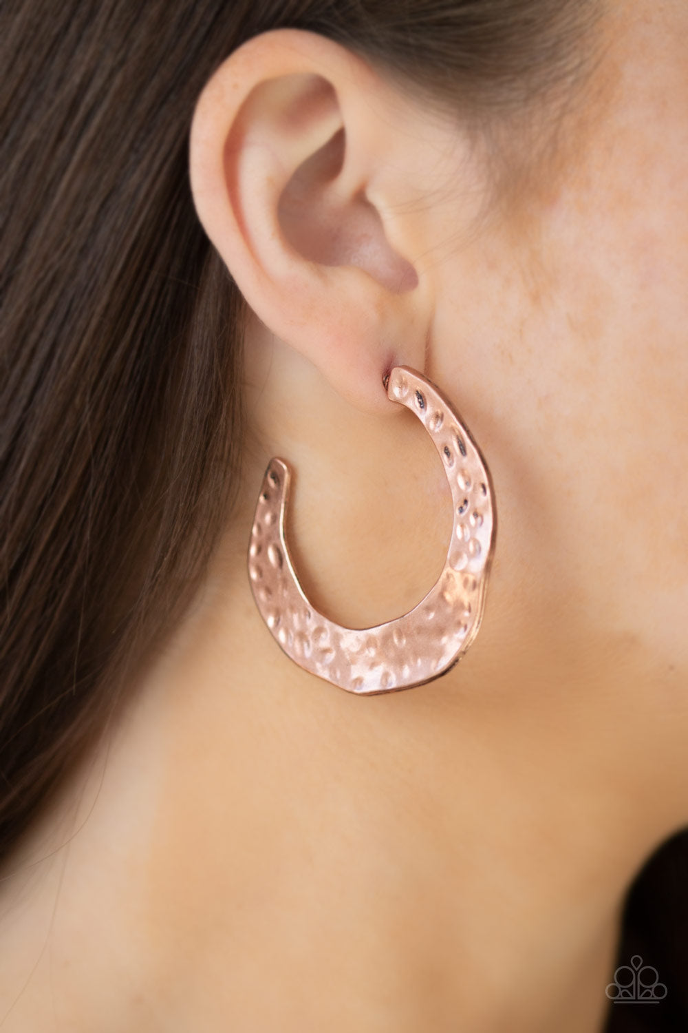 Paparazzi The HOOP Up - Copper Earrings