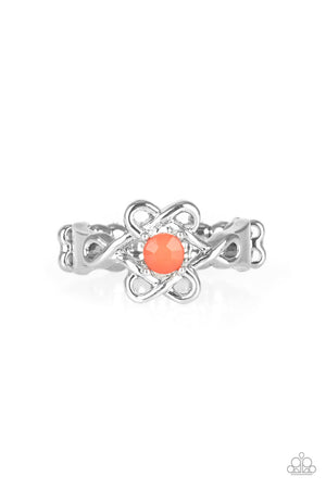 Paparazzi Vibrant Vibes - Orange Ring