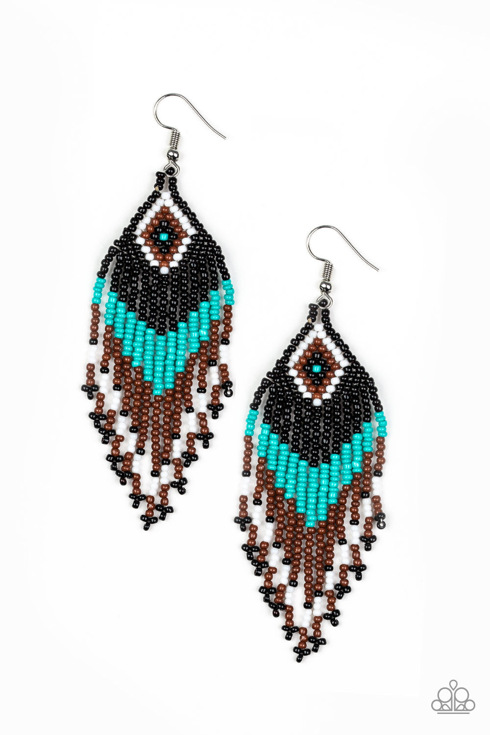 Paparazzi Wind Blown Wanderer - Blue Earrings