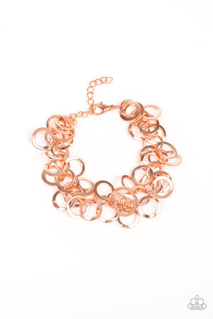 Paparazzi Noise Control - Copper Bracelet