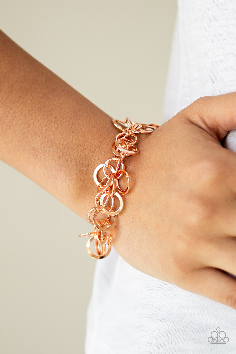 Paparazzi Noise Control - Copper Bracelet