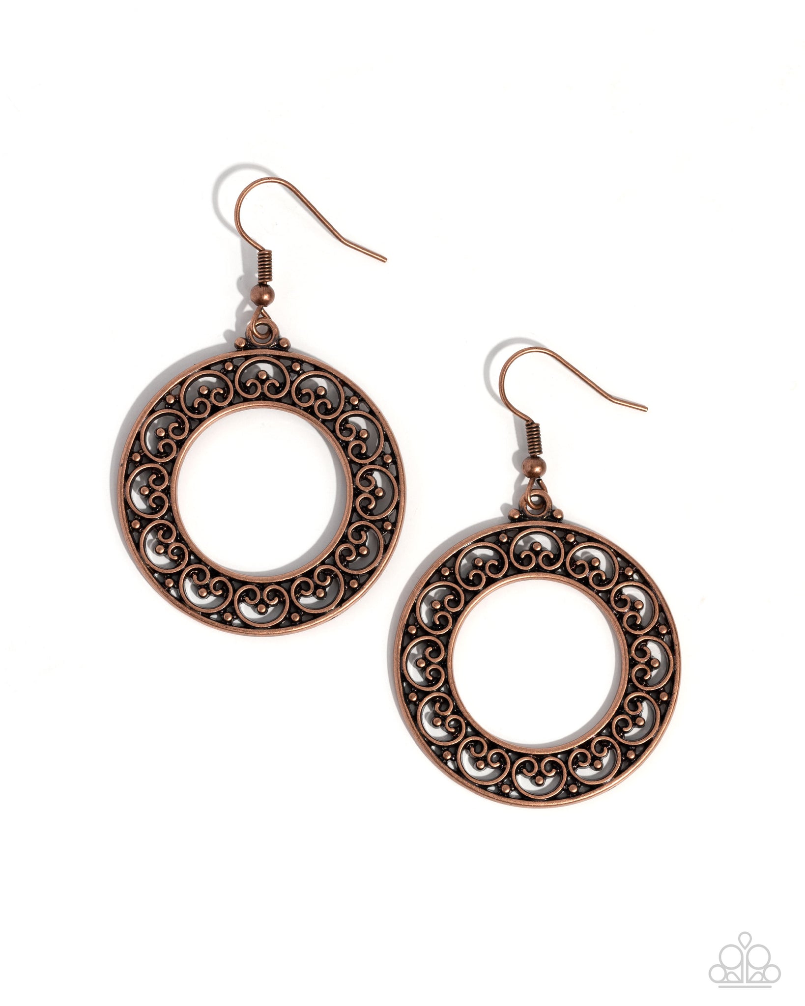 Paparazzi Vineyard Valentine - Copper Earrings