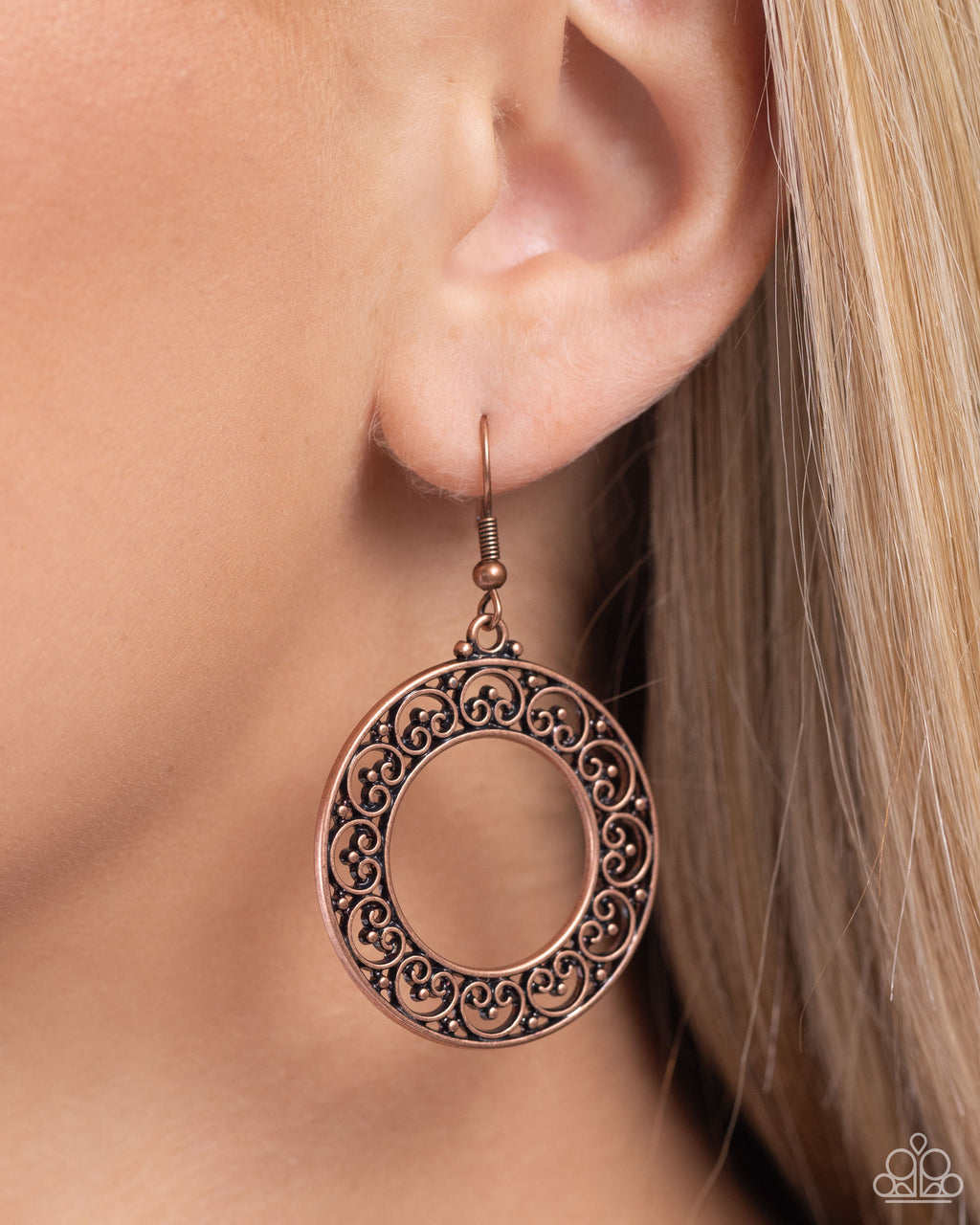 Paparazzi Vineyard Valentine - Copper Earrings