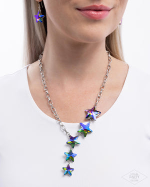 Paparazzi Star-Crossed Sparkle - Multi Necklace