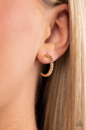 Paparazzi Olympian Oath - Gold Earrings