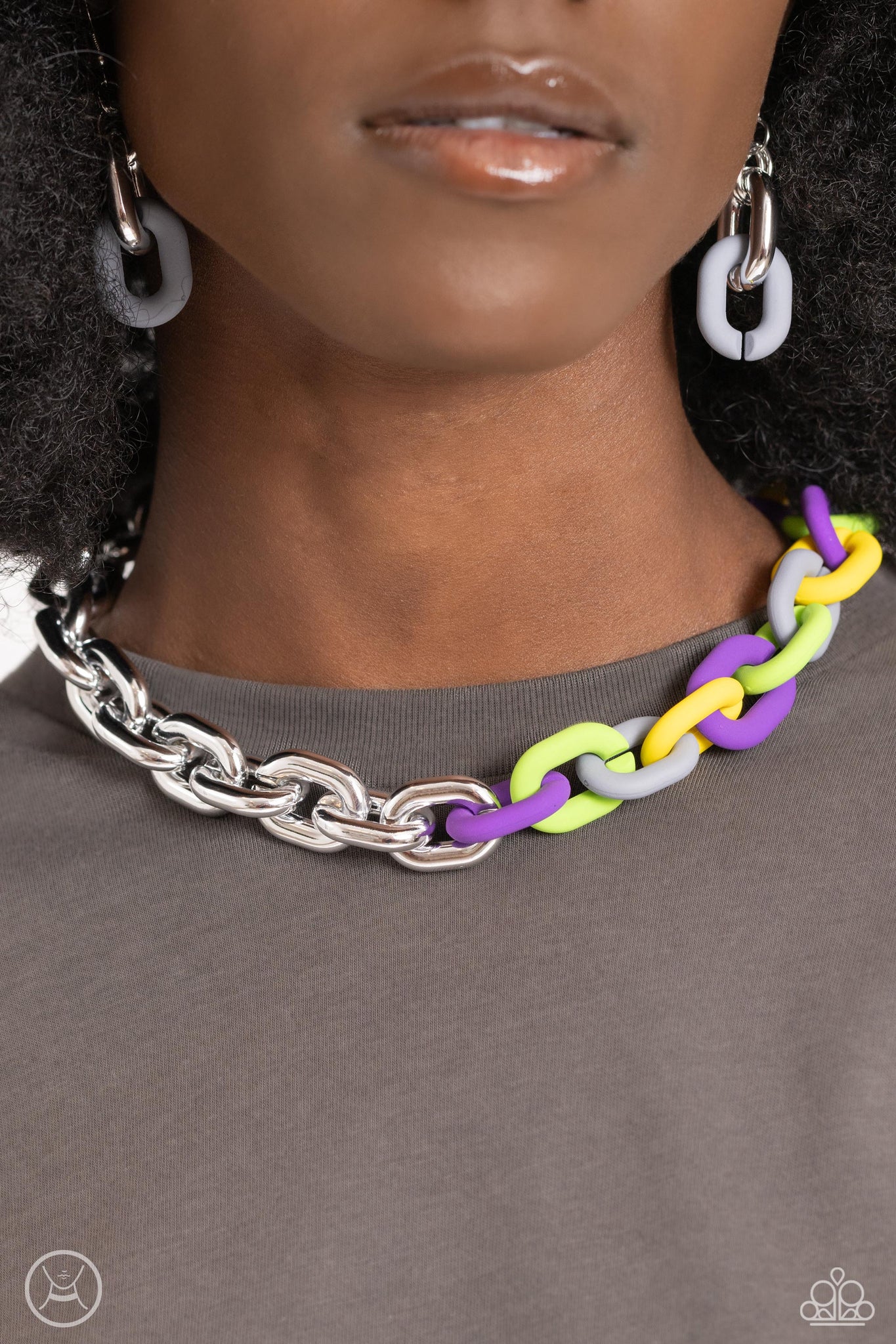 Paparazzi silver store choker