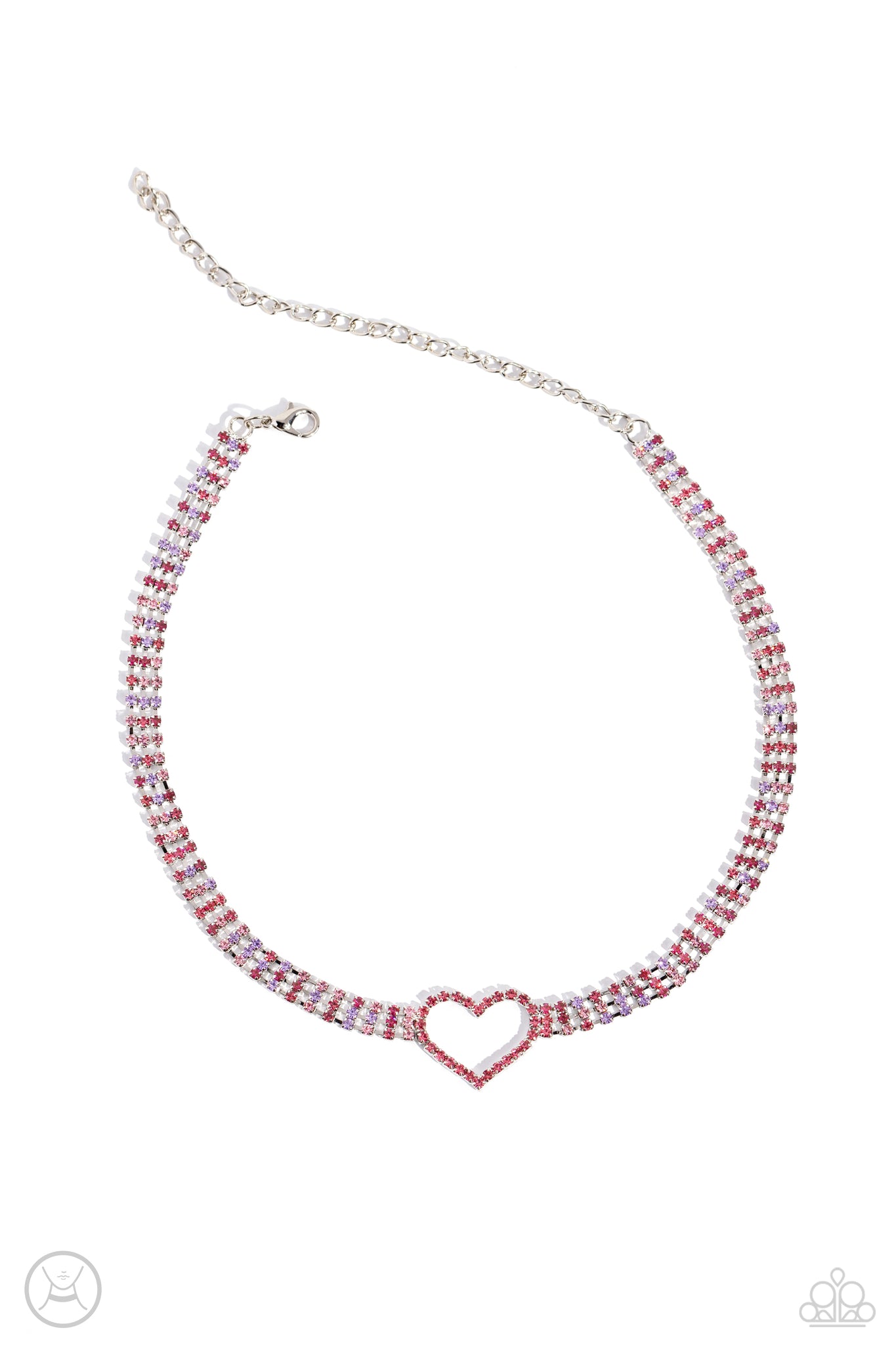 Paparazzi Rows of Romance - Pink Choker