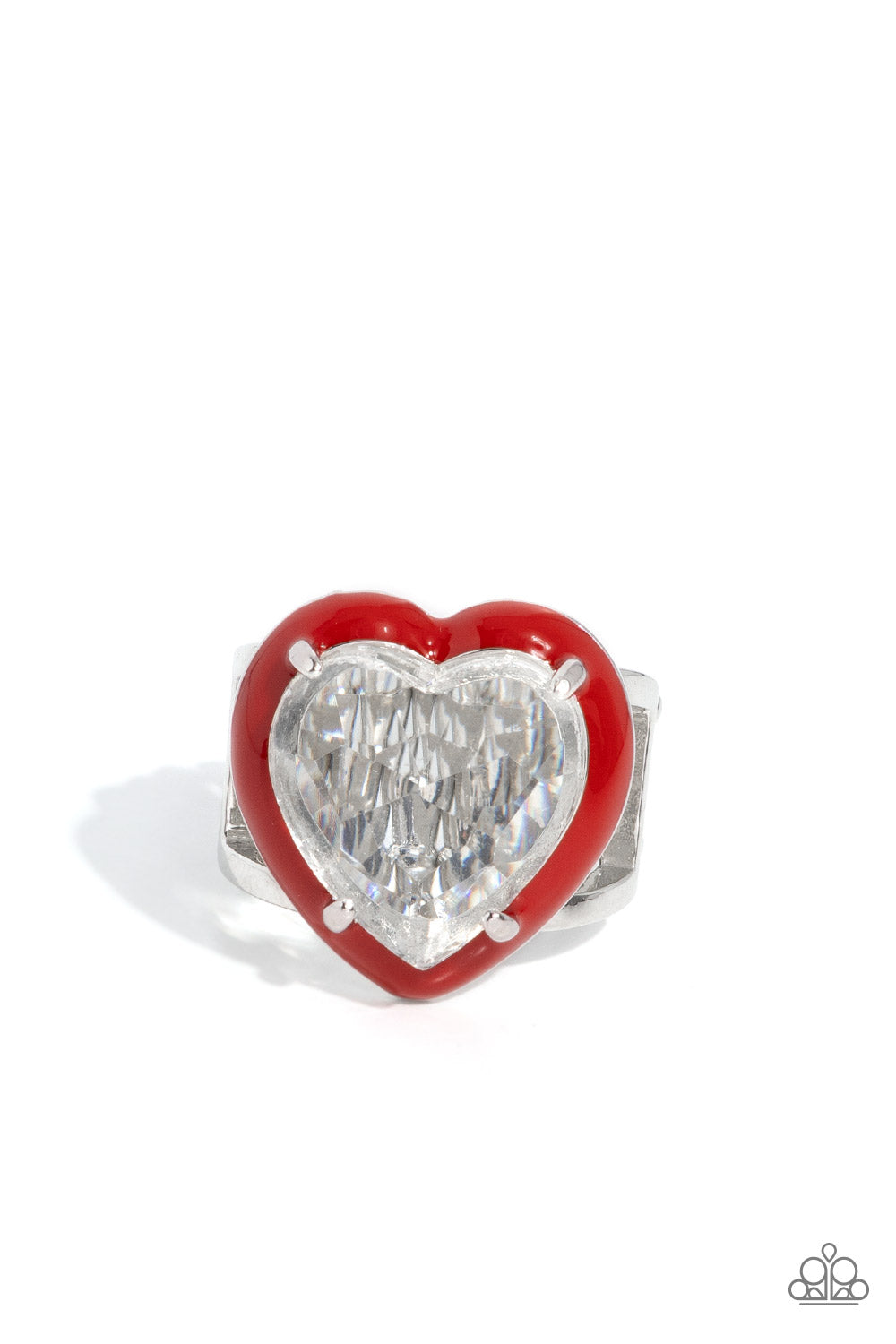 Paparazzi Hallmark Heart - Red Ring
