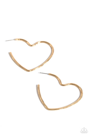 Paparazzi Summer Sweethearts - Gold Earrings