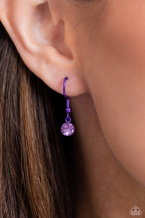 Paparazzi Low-Key Lovestruck - Purple Necklace & Lovestruck Lineup Purple Bracelet