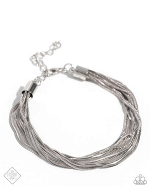 Paparazzi By a Show of STRANDS - Silver Bracelet