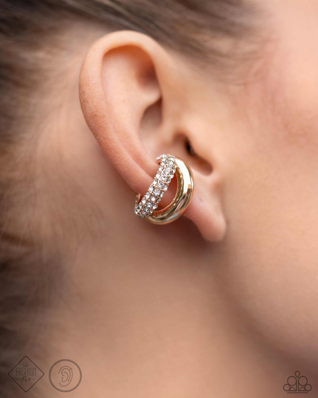 Paparazzi Sizzling Spotlight - Gold Cuff Earrings