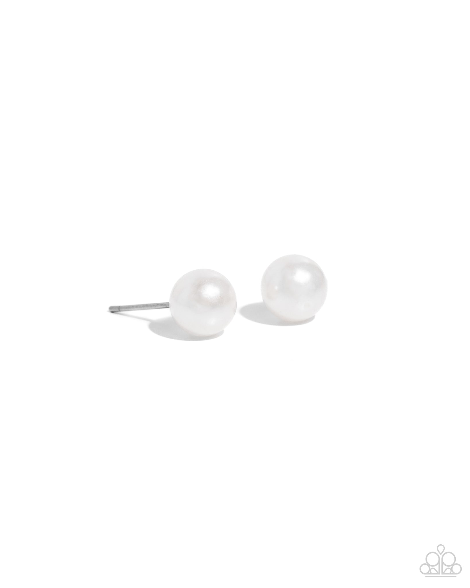 Paparazzi Breathtaking Birthstone - White Post Earrings (June)