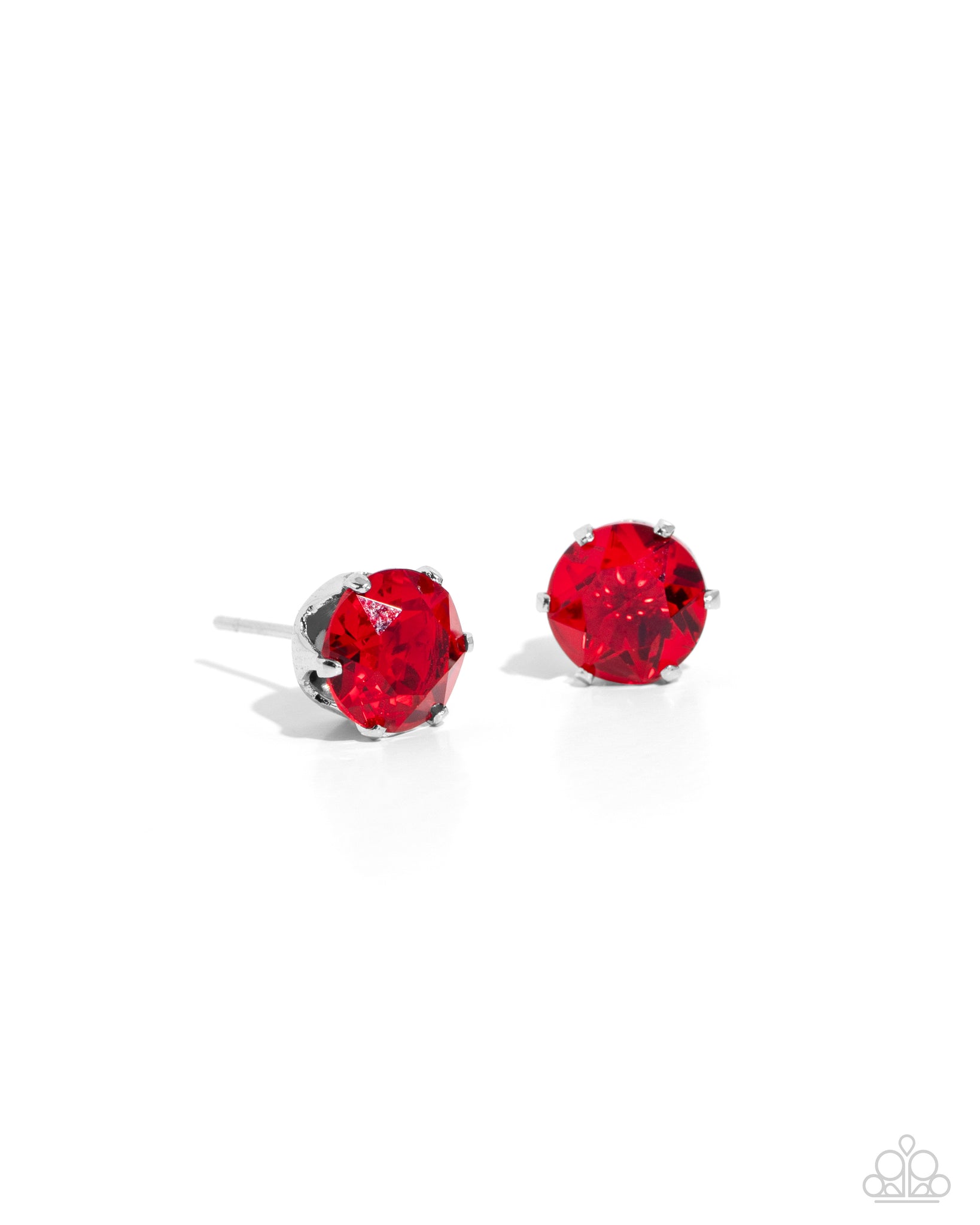 Paparazzi Breathtaking Birthstone - Red Post Earrings (July)