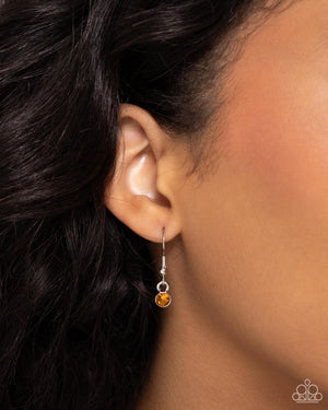 Paparazzi Birthstone Beauty - Orange Necklace (November)