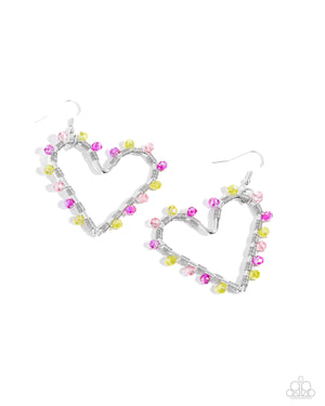 Paparazzi HEART of Your World - Multi Earrings