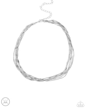 Paparazzi Monochromatic Marvel - Silver Choker