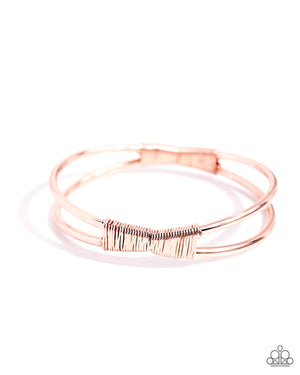 Paparazzi Tactile Thrill - Copper Bracelet