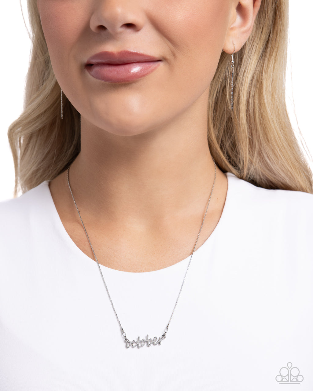 Paparazzi Birth Month Bling - October - Silver Necklace