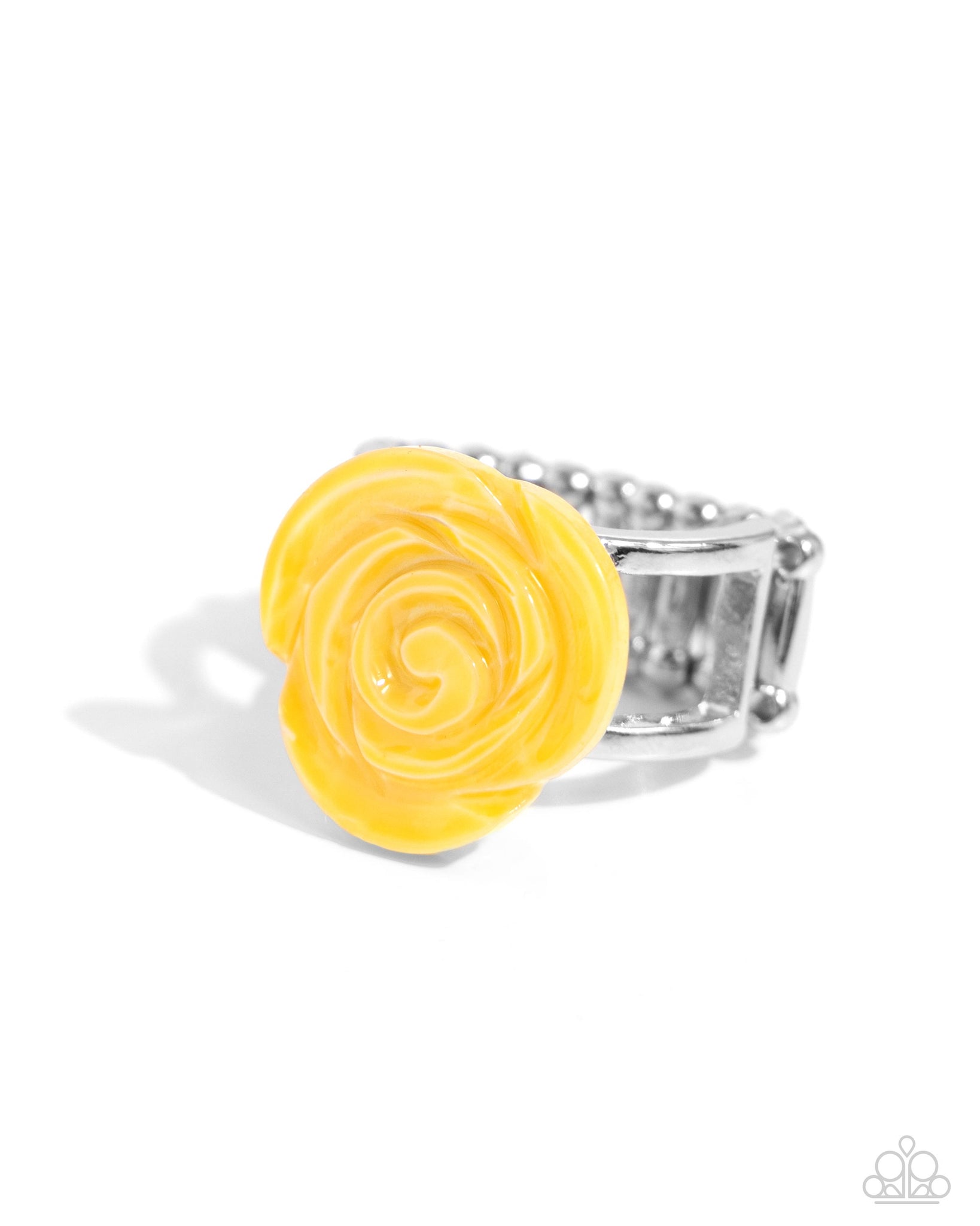 Paparazzi Top-SHELL Shine - Yellow Ring