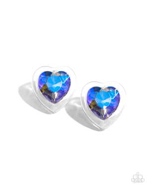 Paparazzi Heart-Pounding Haute - Purple Earrings