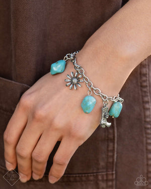 Paparazzi Badlands Beau - Blue Bracelet