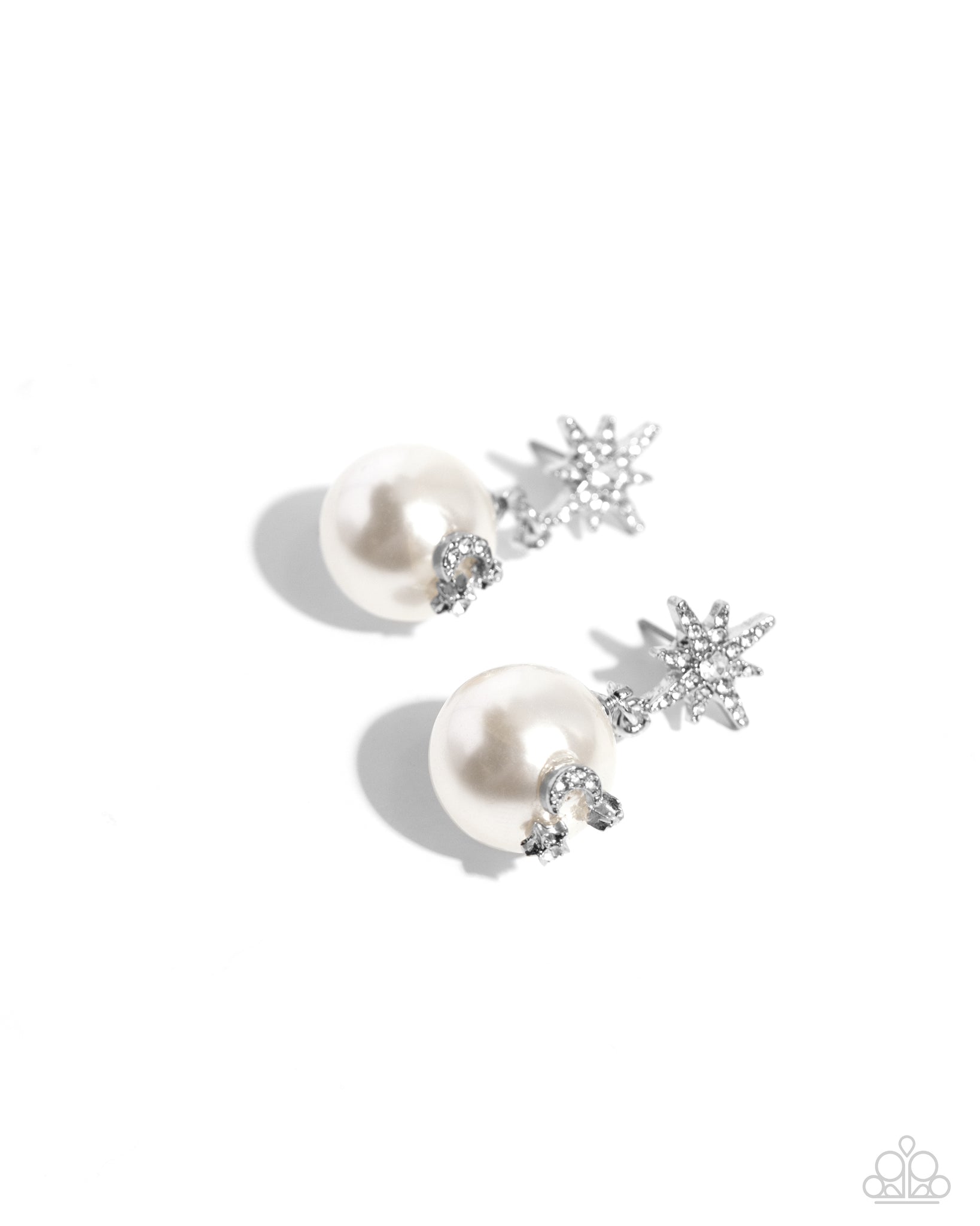 Paparazzi Cosmic Character - White Earrings