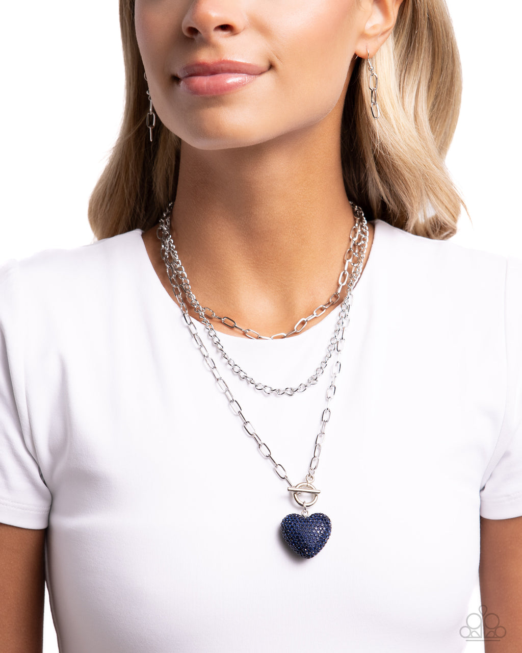 Paparazzi HEART Gallery - Blue Necklace