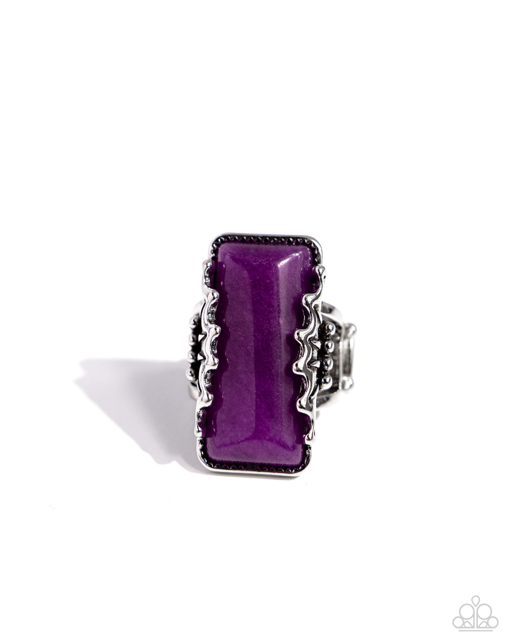 Paparazzi Scalloped Stone - Purple Ring