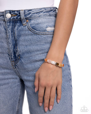 Paparazzi Multicolored Mecca - Orange Bracelet