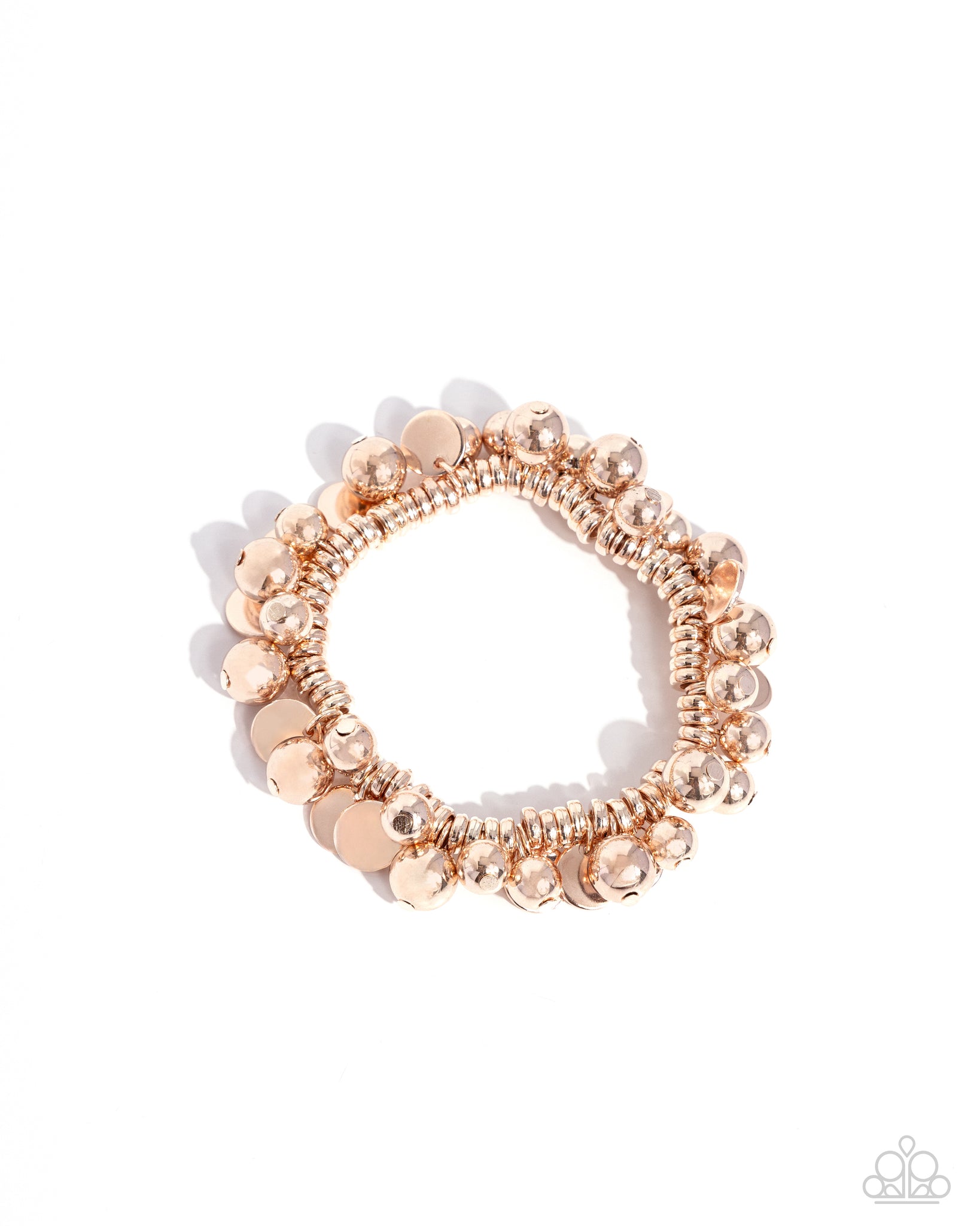 Paparazzi Bauble Beginning - Rose Gold Bracelet