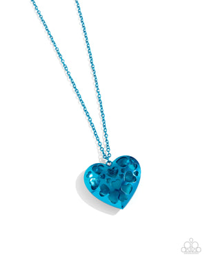 Paparazzi Valentines View - Blue Necklace