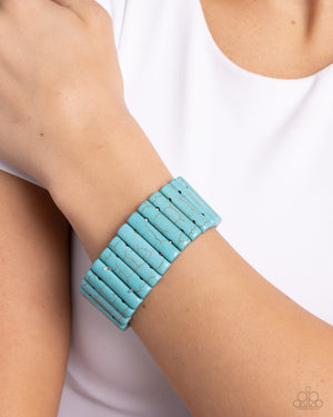 Paparazzi Southern Standing - Blue Bracelet