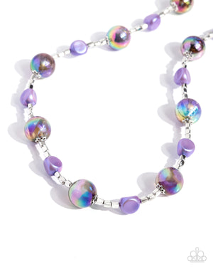 Paparazzi Malibu Makeover - Purple Necklace & Malibu Model Purple Bracelet