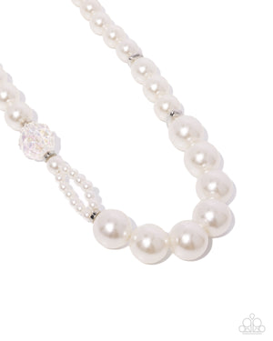 Paparazzi Crystal Class - White Necklace