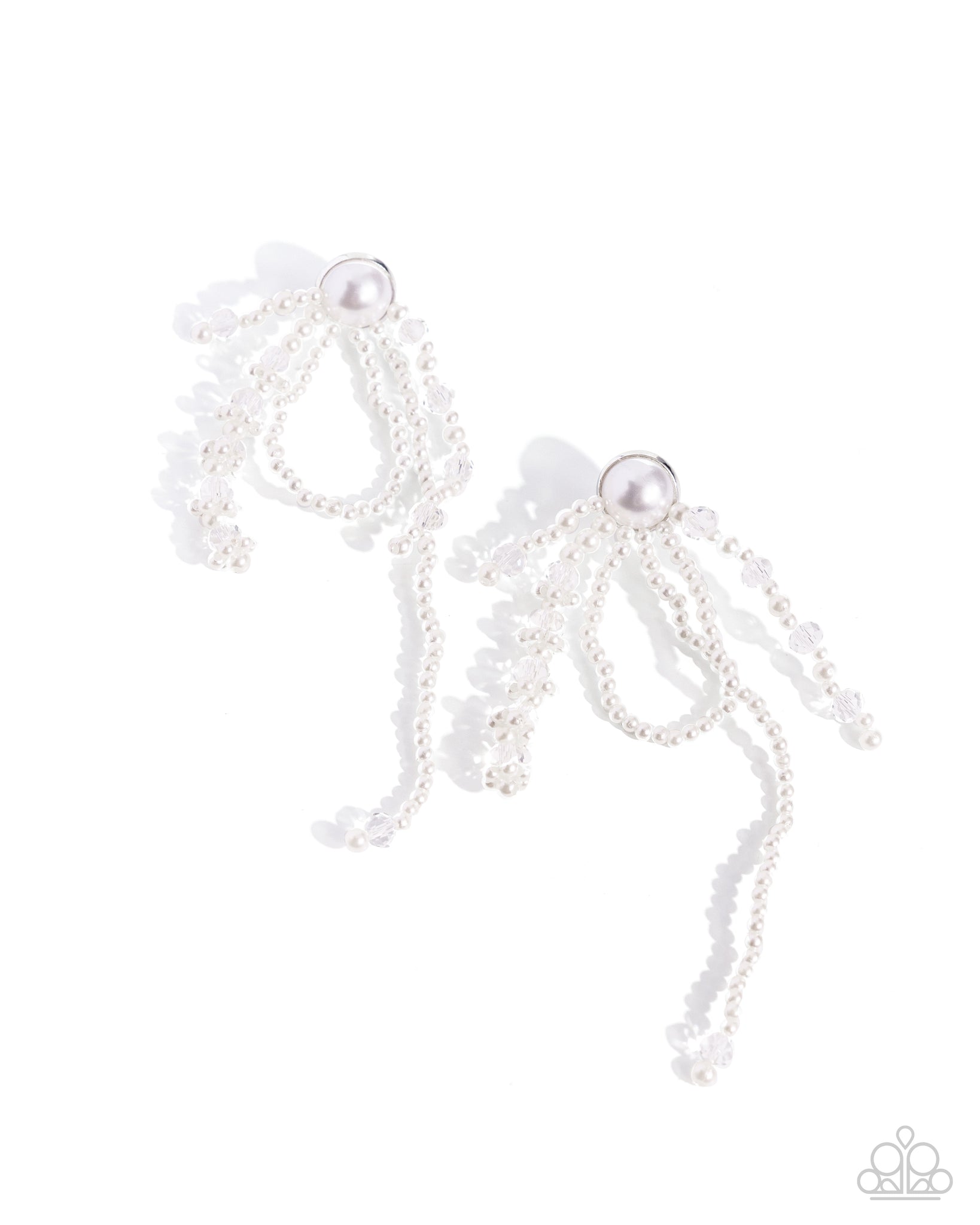 Paparazzi Promising Pearls - White Earrings