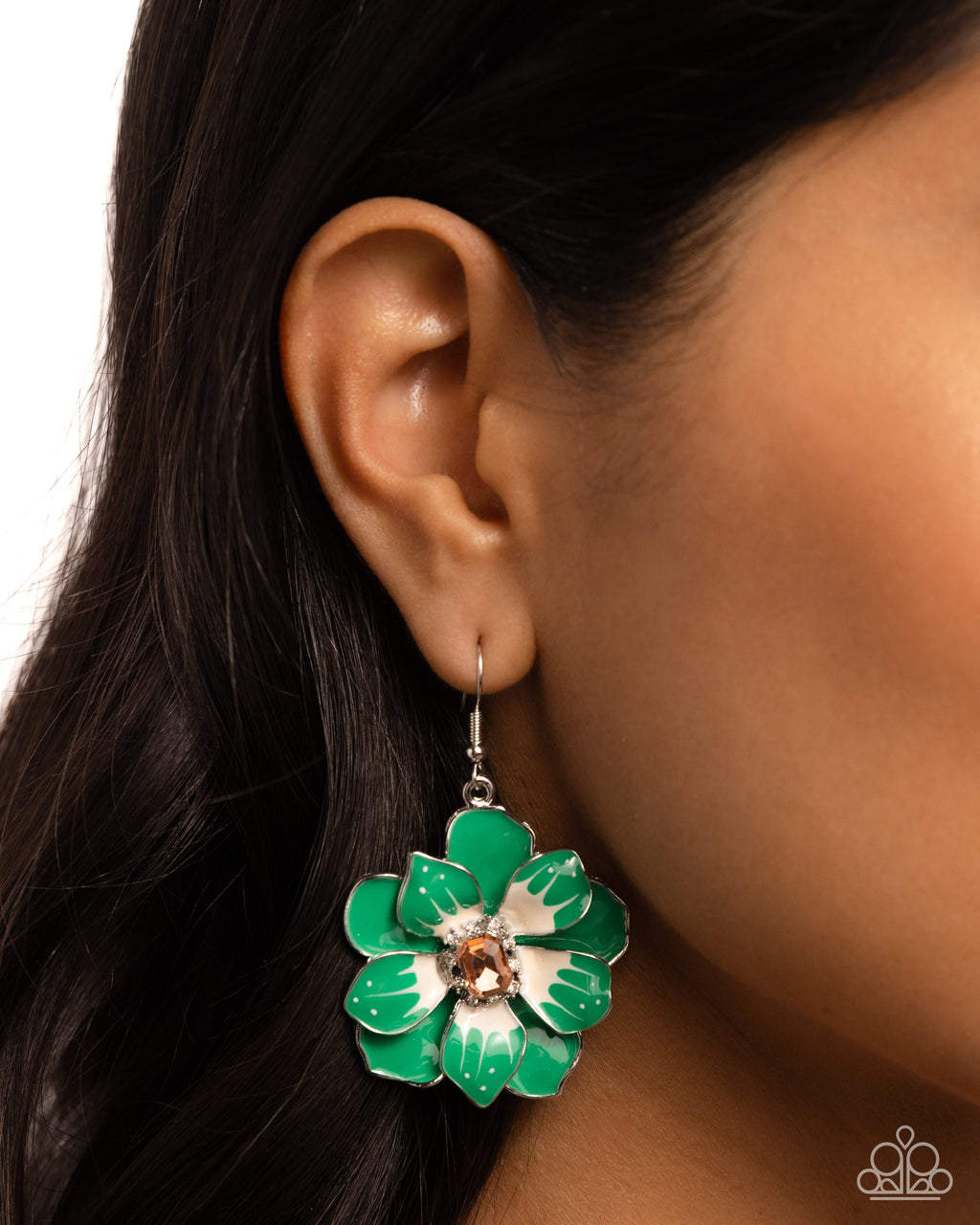 Paparazzi Tropical Treasure - Green Earrings