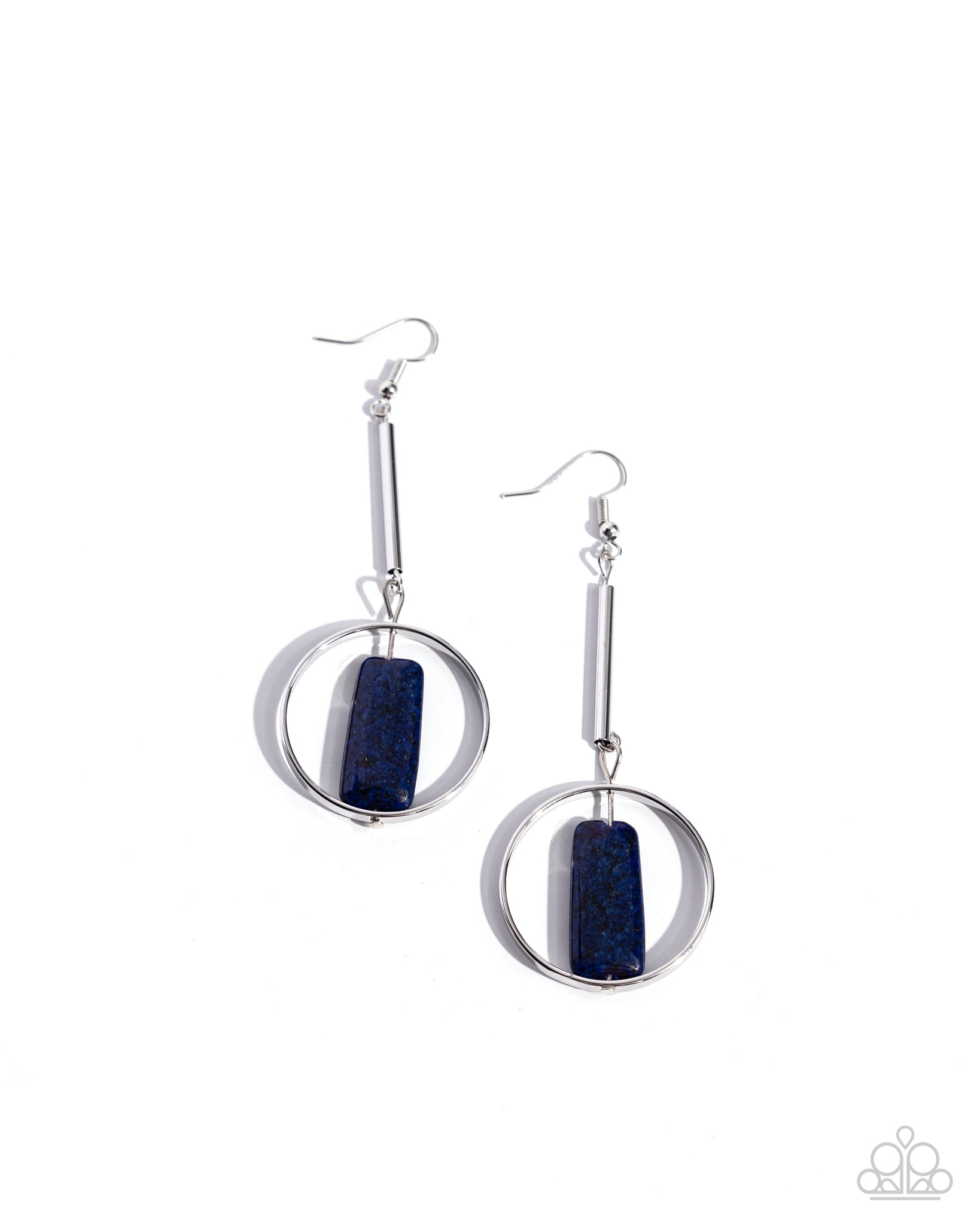 Paparazzi Serendipitous Stones - Blue Earrings