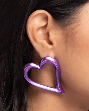 Paparazzi Admirable Acclaim - Purple Earrings