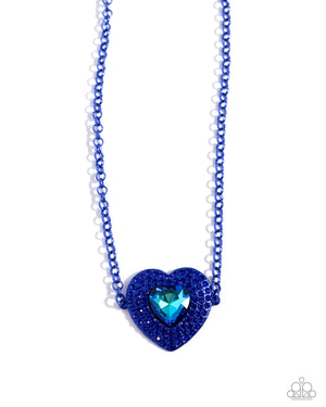 Paparazzi Locket Leisure - Blue Necklace