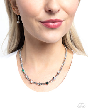 Paparazzi Vegas Vault - Green Necklace