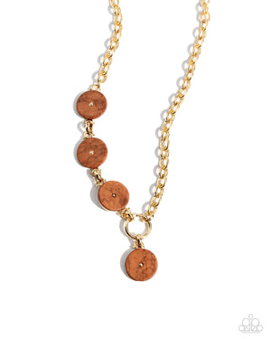 Paparazzi Savory Stone Brown Necklace & Savory Season Brown Bracelet