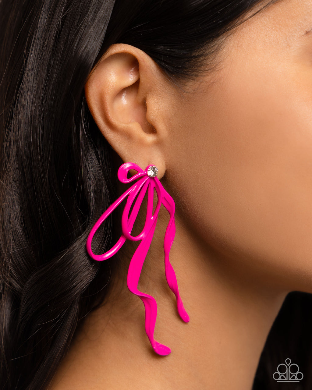 Paparazzi Trendy Tapestry - Pink Earrings