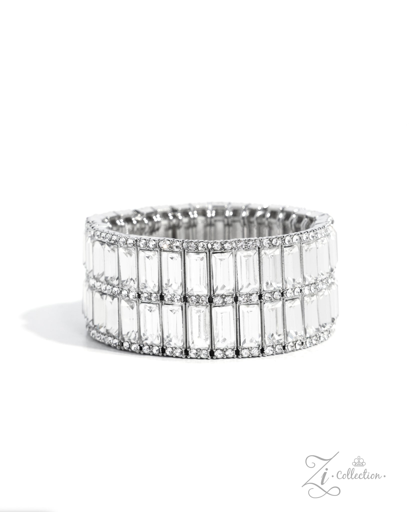 Paparazzi 2024 Zi Bracelet - Ambitious Arrangement White Bracelet