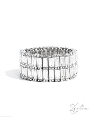 Paparazzi 2024 Zi Bracelet - Ambitious Arrangement White Bracelet