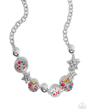 Paparazzi Starry Shopaholic - Red Necklace