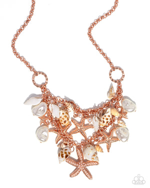 Paparazzi Seashell Shanty Copper Necklace & Seashell Song Copper Bracelet