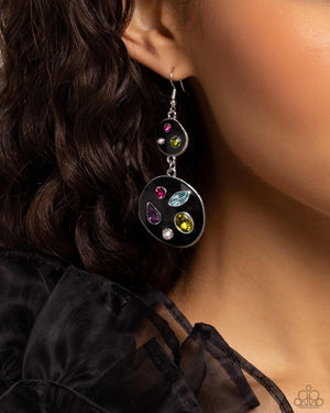 Paparazzi Gallery Genius - Black Earrings