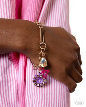 Paparazzi Aerial Adventure Purple Necklace & Aerial Accomplishment Purple Bracelet