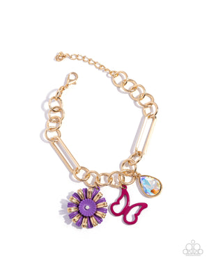 Paparazzi Aerial Adventure Purple Necklace & Aerial Accomplishment Purple Bracelet